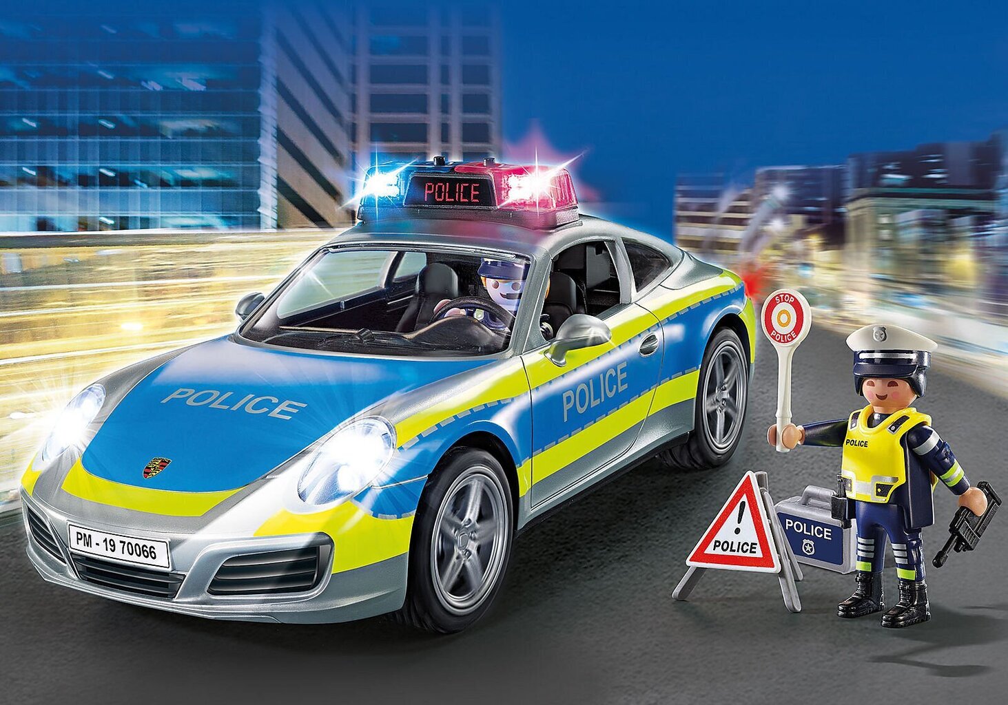 70066 PLAYMOBIL® Porshe Машина полиции 911 Carrera 4S цена | 220.lv