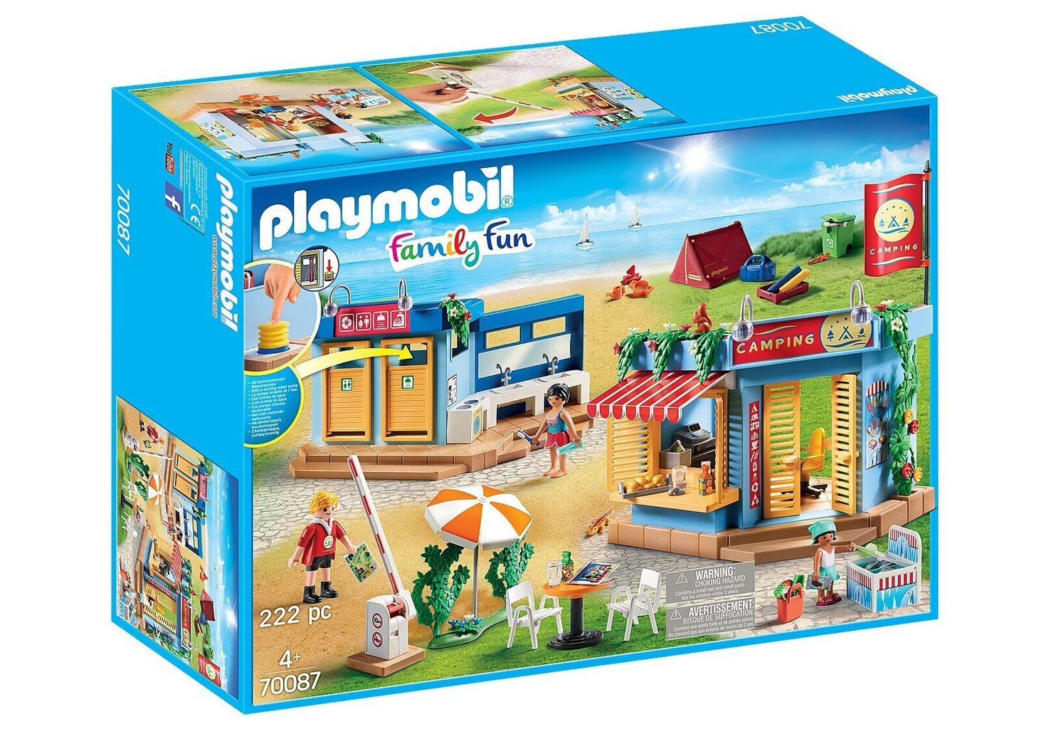 70087 PLAYMOBIL® Family Fun Liels kempings cena un informācija | Konstruktori | 220.lv