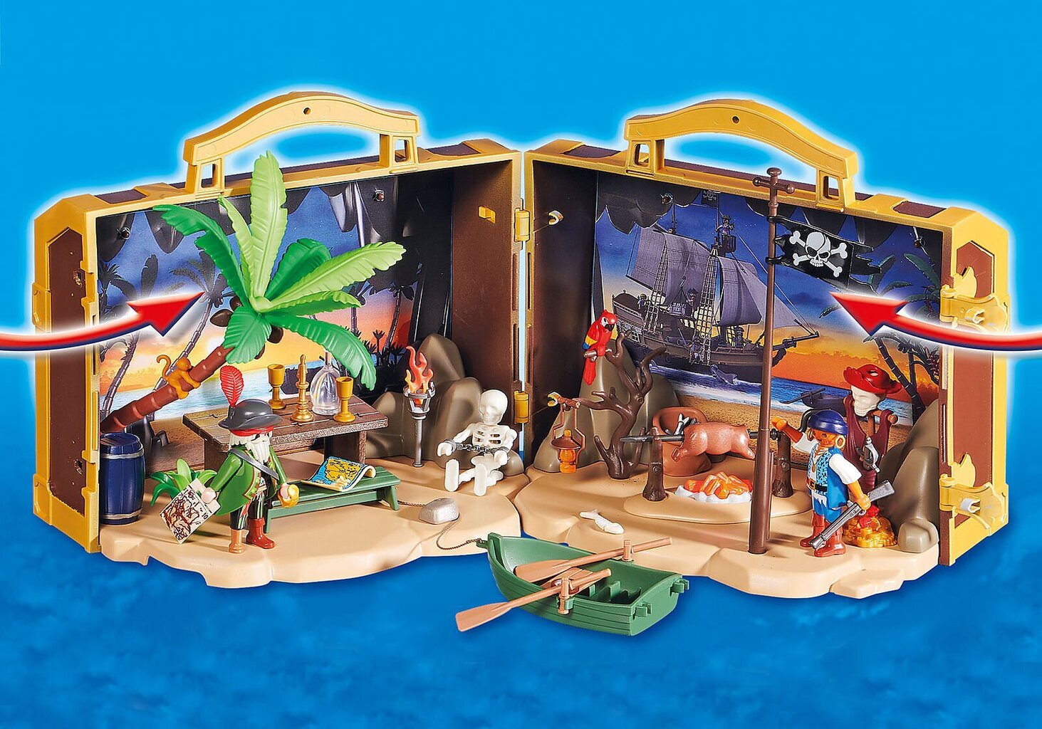 70150 PLAYMOBIL® Pirates, Pārnēsājama pirātu sala cena un informācija | Konstruktori | 220.lv