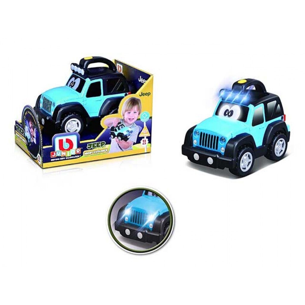Vadāma automašīna Jeep Night Explorer BB Junior cena un informācija | Rotaļlietas zīdaiņiem | 220.lv