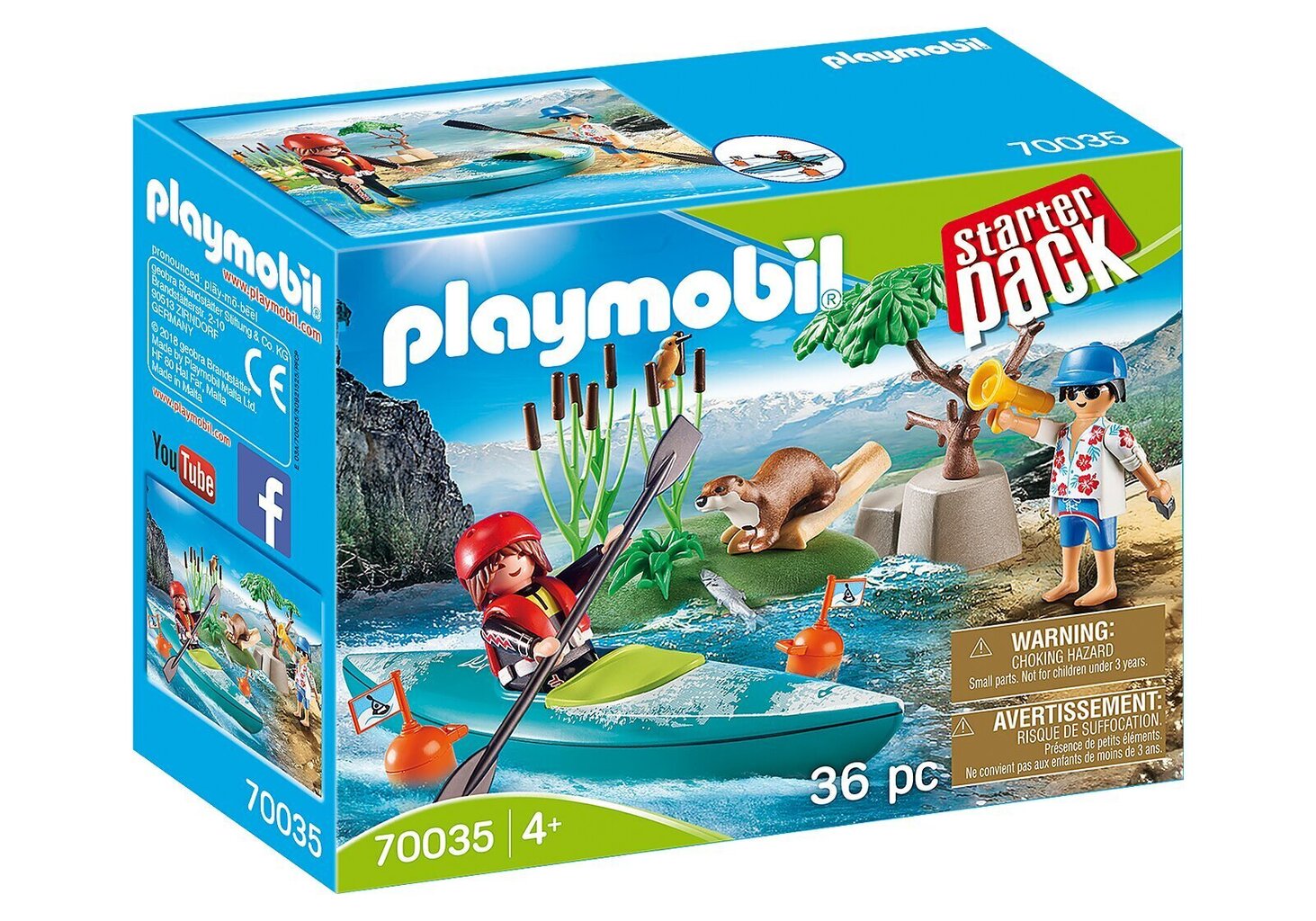 70035 PLAYMOBIL® Starter Pack, Piedzīvojums kajaku parkā cena un informācija | Konstruktori | 220.lv