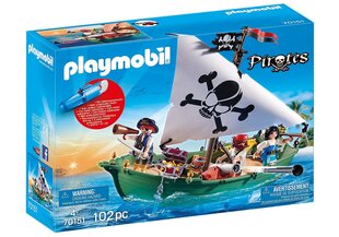 70151 PLAYMOBIL® Pirates, Pirātu kuģis ar zemūdens motoru цена и информация | Конструкторы и кубики | 220.lv