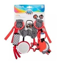 Piekarināma rotaļlieta ratiem/autokrēsliņam Canpol Babies Sensory Toys, (68/071), sarkana cena un informācija | Rotaļlietas zīdaiņiem | 220.lv