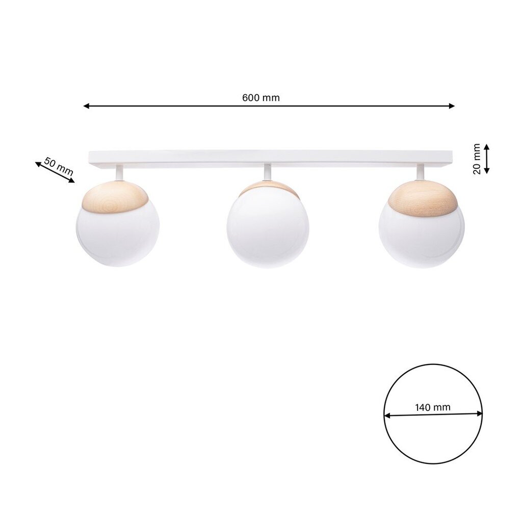 Milagro griestu lampa Sfera cena un informācija | Griestu lampas | 220.lv