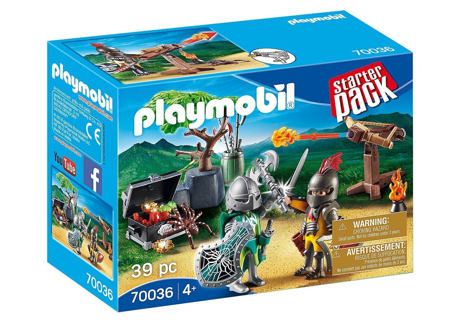 70036 PLAYMOBIL® Starter Pack, Bruņinieku cīņa cena un informācija | Konstruktori | 220.lv