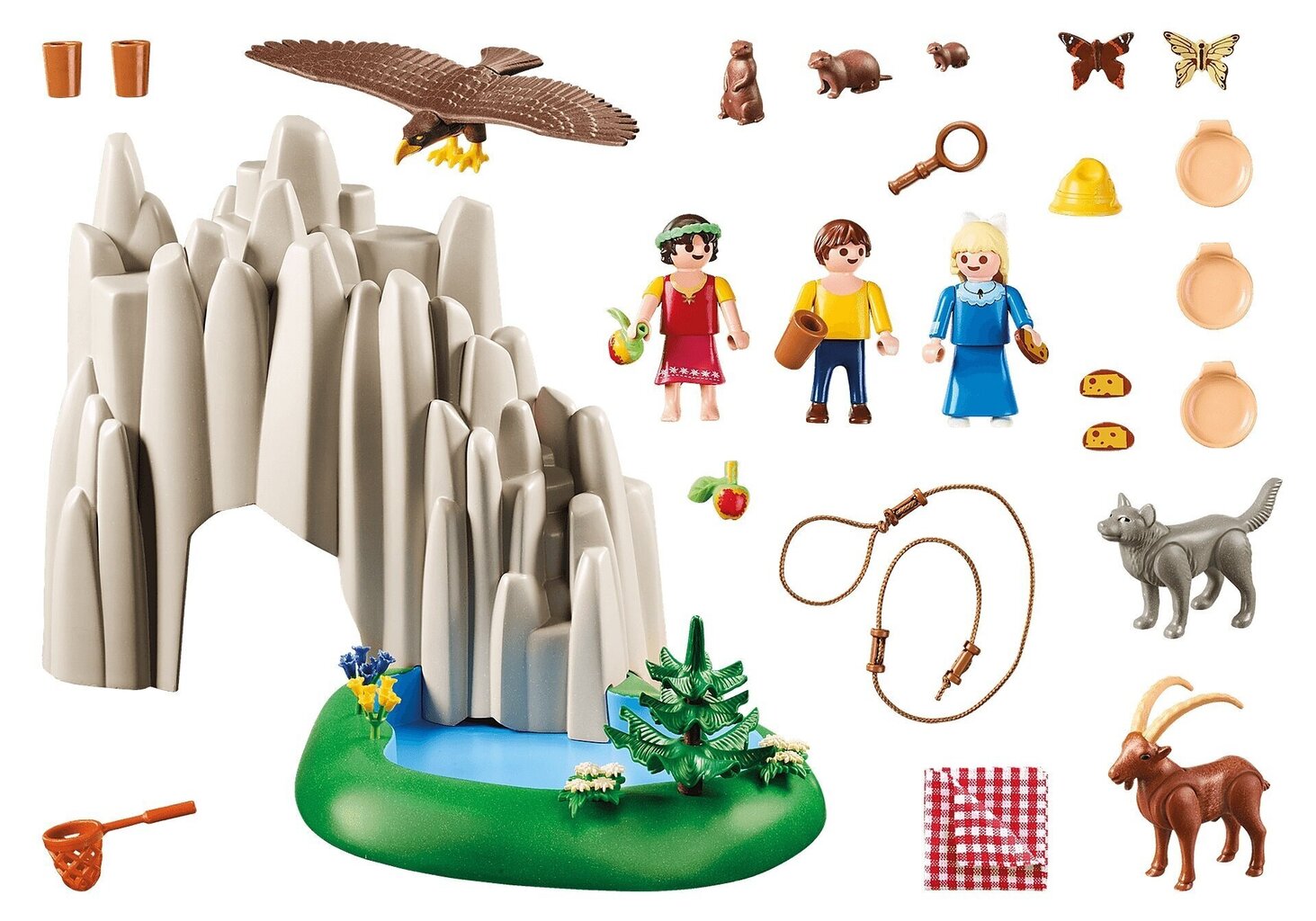 70254 PLAYMOBIL® Heidi, Kristāla ezers cena un informācija | Konstruktori | 220.lv