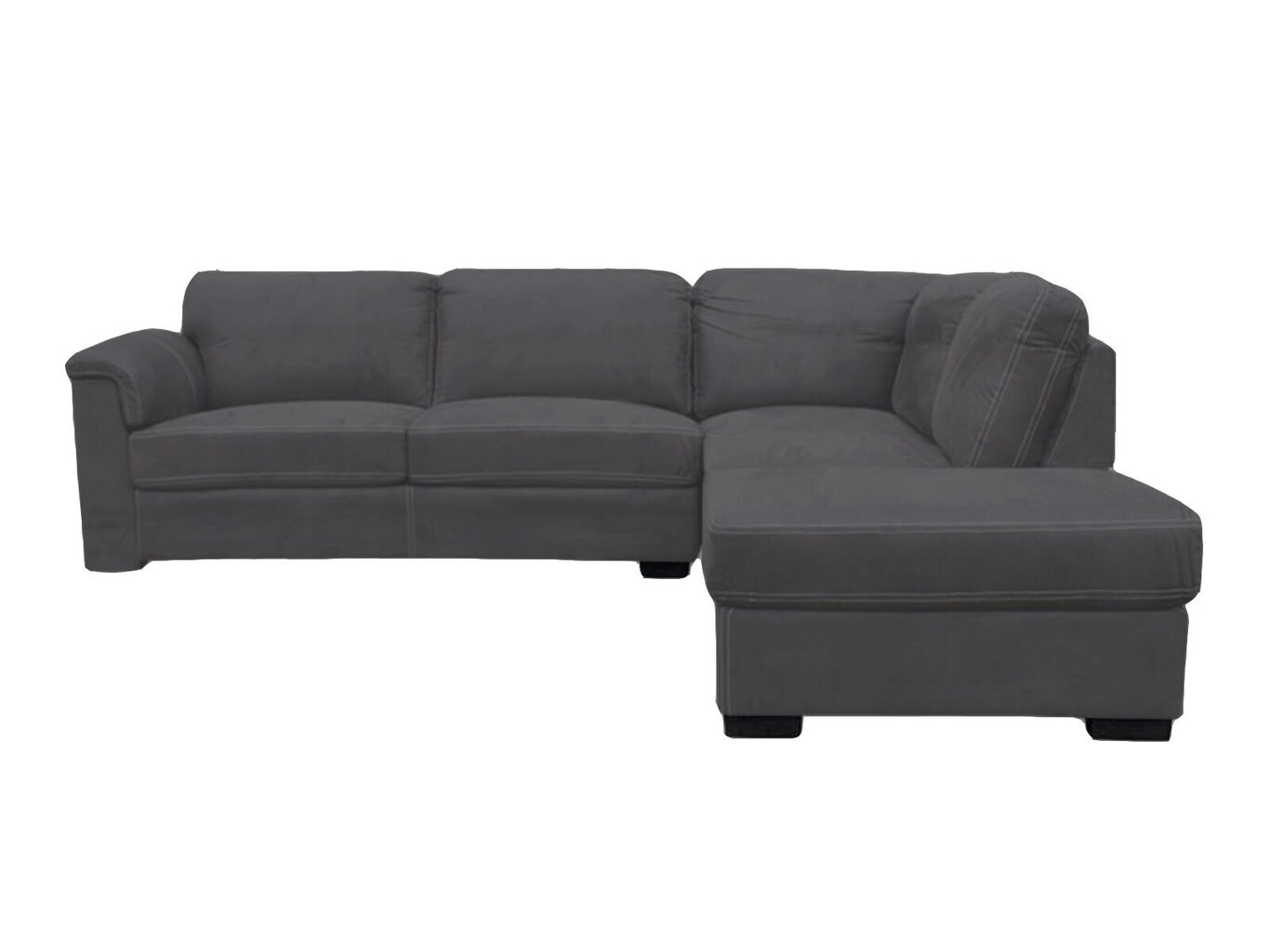 Stūra dīvāns TMS Blade, tumši pelēkas krāsas cena un informācija | Stūra dīvāni | 220.lv