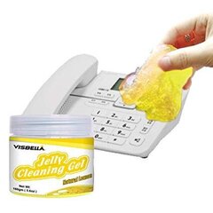 VISBELLA Jelly Cleaning Gel želejas tekstūras putekļu noņēmējs no sarežģītām vietām (citronu) цена и информация | Автохимия | 220.lv