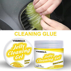 VISBELLA Jelly Cleaning Gel želejas tekstūras putekļu noņēmējs no sarežģītām vietām (citronu) цена и информация | Автохимия | 220.lv