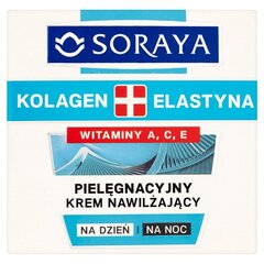 Mitrinošs sejas krēms Soraya Kolagen + Elastyna 50 ml cena un informācija | Sejas krēmi | 220.lv