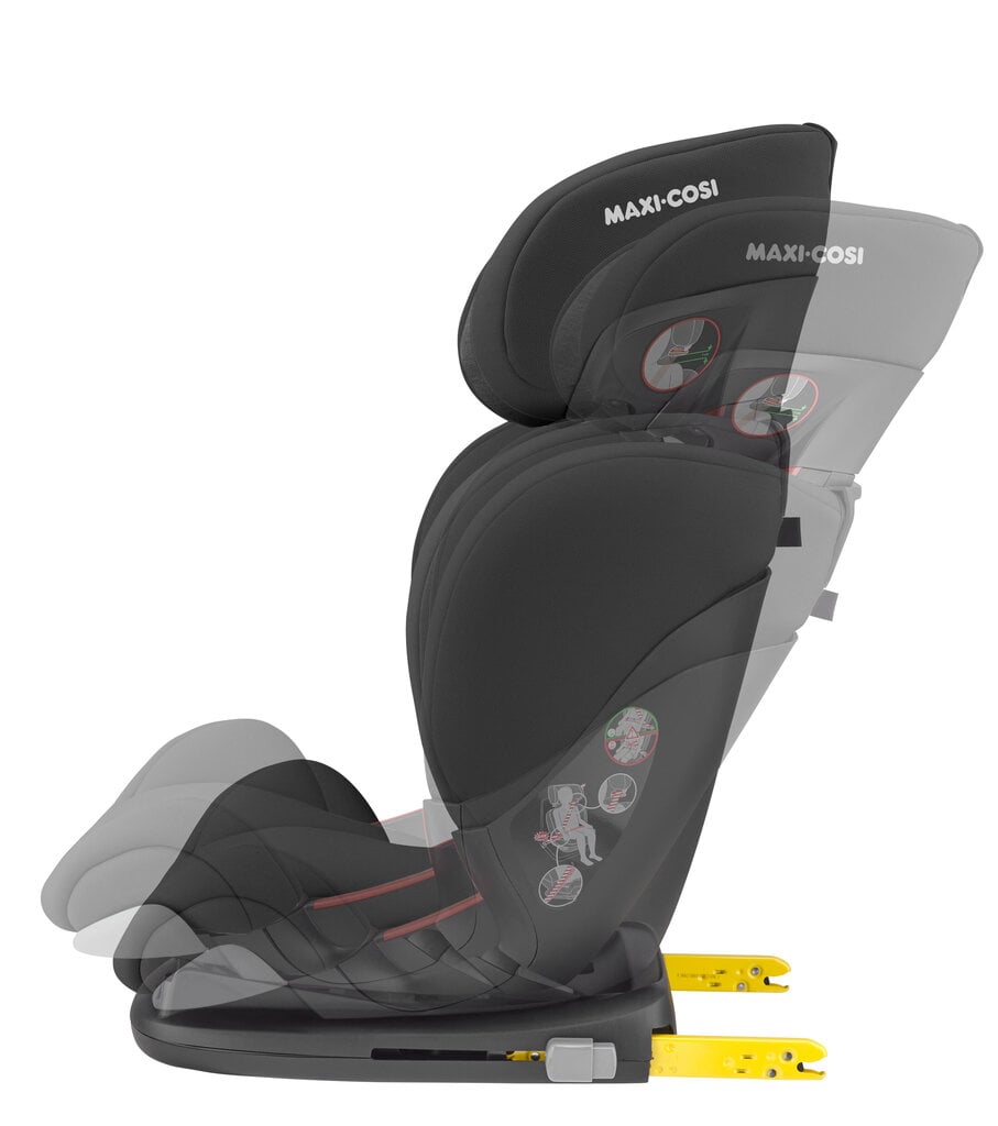 Maxi Cosi autokrēsliņš RodiFix AirProtect, 15-36 kg, Authentic black cena un informācija | Autokrēsliņi | 220.lv