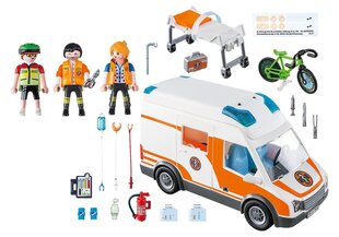 70049 PLAYMOBIL® City Life, Скорая помощь со звуками и огнями цена и информация | Конструкторы и кубики | 220.lv