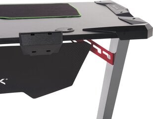 Игровой стол Ultradesk Space V2, черный цена и информация | Компьютерные, письменные столы | 220.lv