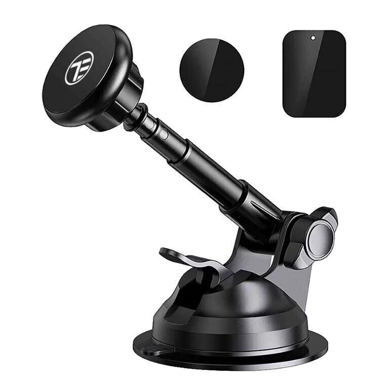 Tellur Phone Holder Magnetic, Suction Cup Mount, Adjustable, MUM, black cena un informācija | Auto turētāji | 220.lv