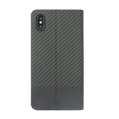 Tellur Book Case Carbon for iPhone XR black цена и информация | Чехлы для телефонов | 220.lv