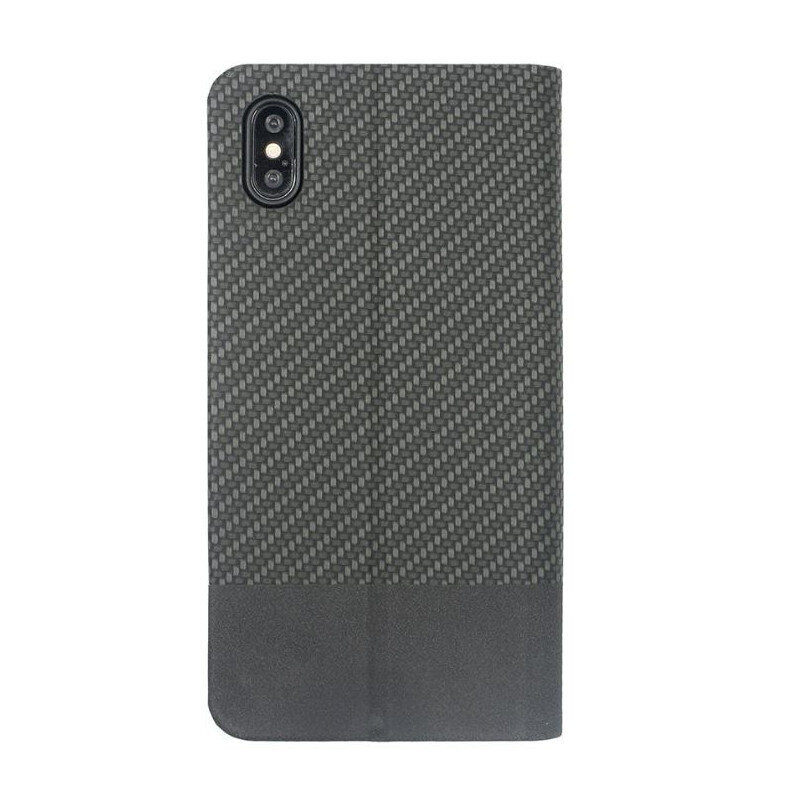 Tellur Book Case Carbon for iPhone XR black cena un informācija | Telefonu vāciņi, maciņi | 220.lv