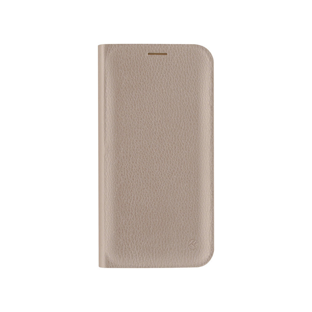 Tellur Book case Synthetic Leather for iPhone X/XS - Gold cena un informācija | Telefonu vāciņi, maciņi | 220.lv