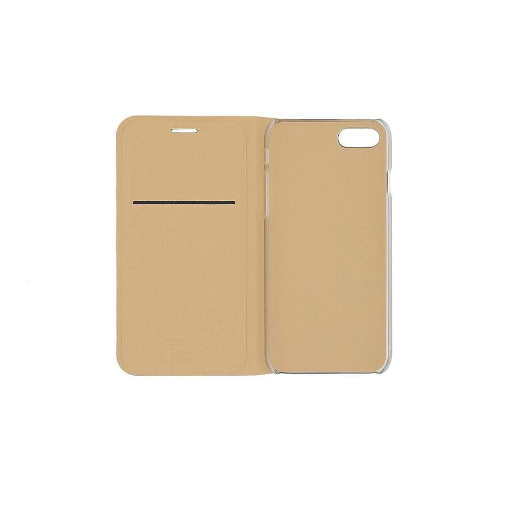 Tellur Book case Synthetic Leather with mirror for iPhone 8 - Gold cena un informācija | Telefonu vāciņi, maciņi | 220.lv