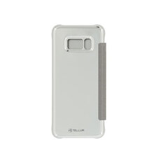 Tellur Book case Synthetic Leather with mirror for Samsung Galaxy S8 - Grey cena un informācija | Telefonu vāciņi, maciņi | 220.lv