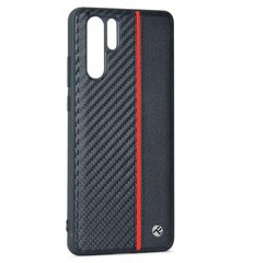 Tellur Cover Carbon for Huawei P30 PRO - Black cena un informācija | Telefonu vāciņi, maciņi | 220.lv