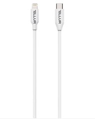 Tellur Data cable, Apple MFI Certified, Type-C to Lightning, 1m - White cena un informācija | Savienotājkabeļi | 220.lv