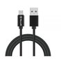 Tellur Data cable, USB to Micro USB, Nylon Braided, 1m - Black цена и информация | Savienotājkabeļi | 220.lv