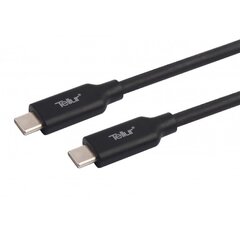 Tellur Data cable, Type-C to Type-C USB 3.1 Gen 2, 10Gbps, 5A, 1m - Black цена и информация | Кабели и провода | 220.lv