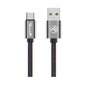 Tellur USB to Type-C Braided Data Cable - Black, 1m cena un informācija | Savienotājkabeļi | 220.lv