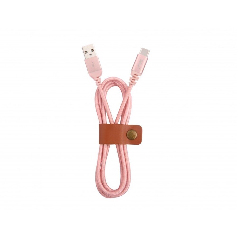 Tellur Data cable, USB to Type-C, made with Kevlar, 3A, 1m rose gold cena un informācija | Savienotājkabeļi | 220.lv