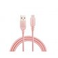 Tellur Data cable, USB to Type-C, made with Kevlar, 3A, 1m rose gold cena un informācija | Savienotājkabeļi | 220.lv