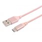 Tellur Data cable, USB to Type-C, made with Kevlar, 3A, 1m rose gold cena un informācija | Savienotājkabeļi | 220.lv