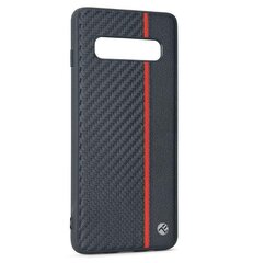 Aizmugurējais vāciņš Tellur       Cover Carbon for Samsung Galaxy S10e black cena un informācija | Telefonu vāciņi, maciņi | 220.lv