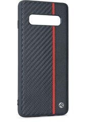 Aizmugurējais vāciņš Tellur       Cover Carbon for Samsung Galaxy S10 black цена и информация | Чехлы для телефонов | 220.lv