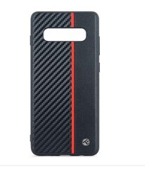Aizmugurējais vāciņš Tellur       Cover Carbon for Samsung Galaxy S10 black cena un informācija | Telefonu vāciņi, maciņi | 220.lv