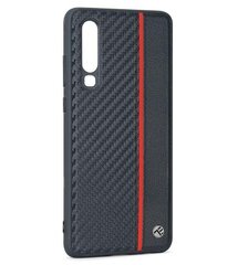 Tellur Cover Carbon for Huawei P30 - Black cena un informācija | Telefonu vāciņi, maciņi | 220.lv