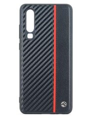 Tellur Cover Carbon for Huawei P30 - Black cena un informācija | Telefonu vāciņi, maciņi | 220.lv