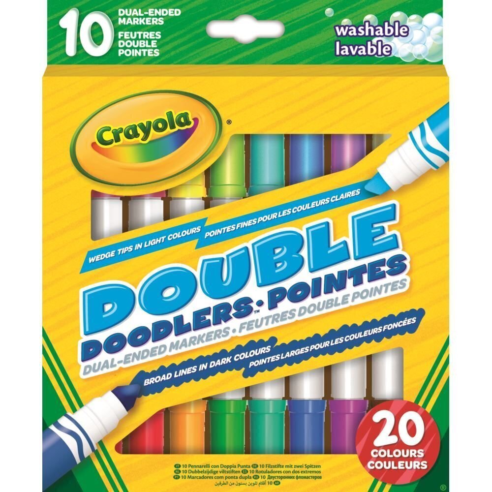 Divpusēji flomāsteri Crayola 10 gab cena un informācija | Modelēšanas un zīmēšanas piederumi | 220.lv