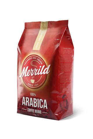 Kafijas pupiņas MERRILD Arabica, 1 kg cena un informācija | Kafija, kakao | 220.lv