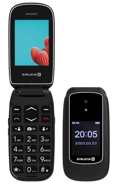 Evelatus WAVE 2020, Dual SIM, Graphite Black цена и информация | Mobilie telefoni | 220.lv