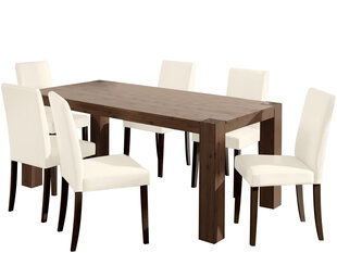 Комплект в столовую Notio Living Matrix 180, темно-коричневый цена и информация | Комплекты мебели для столовой | 220.lv