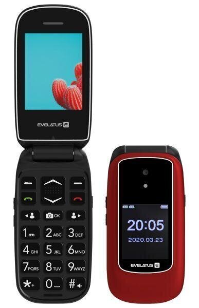 Evelatus WAVE 2020, Dual SIM, Maroon Red cena un informācija | Mobilie telefoni | 220.lv