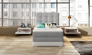 Кровать NORE ASTER, 90x200 см, серый/зеленый гобелен цена и информация | Кровати | 220.lv