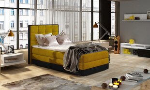 Кровать NORE ASTER, 90x200 см, желтая/черная цена и информация | Кровати | 220.lv