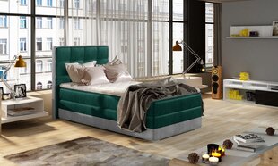 Кровать NORE ASTER, 90x200 см, зеленая/серая эко кожа цена и информация | Кровати | 220.lv