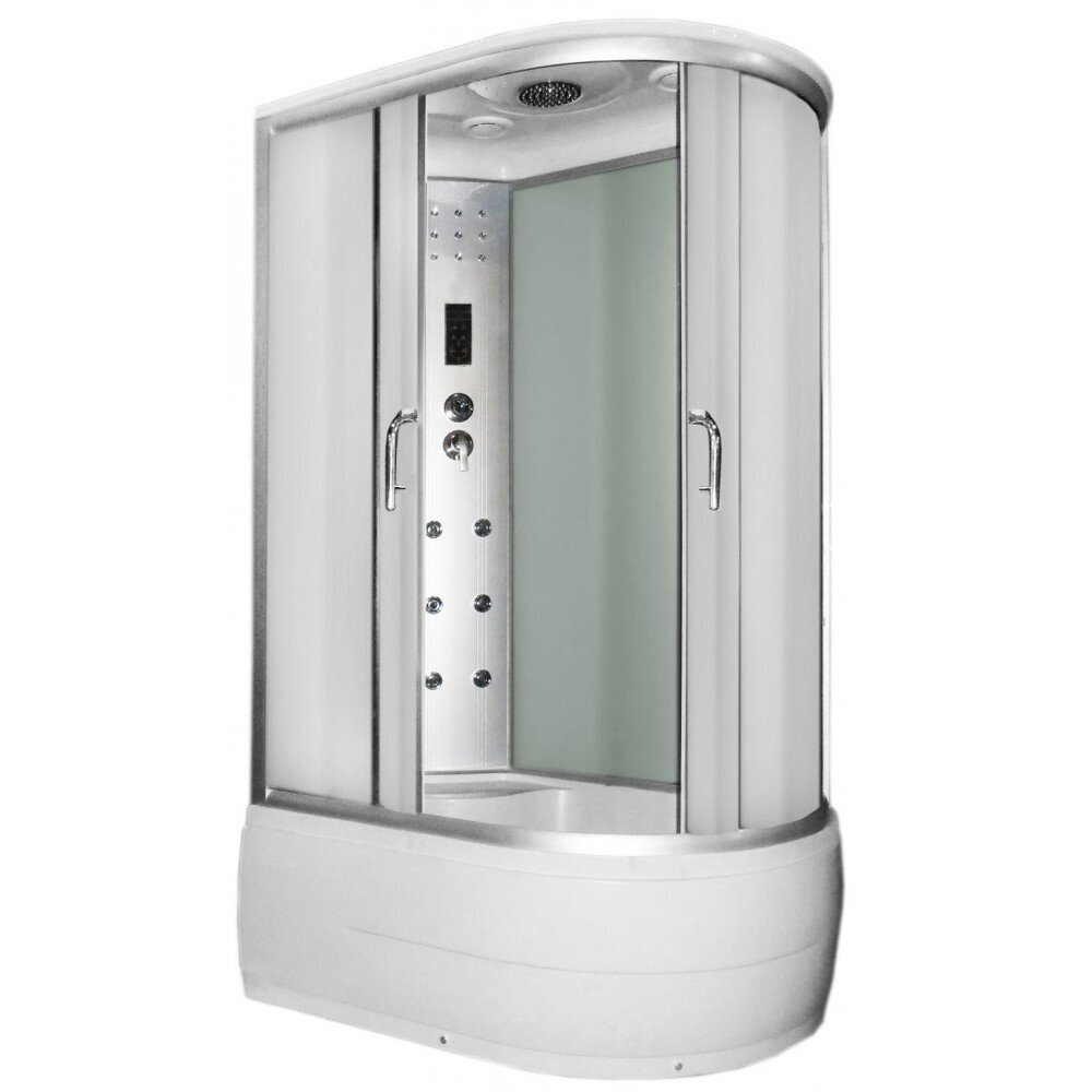 Masāžas dušas kabīne ANABEL3 white kreisās puses cena un informācija | Dušas kabīnes | 220.lv
