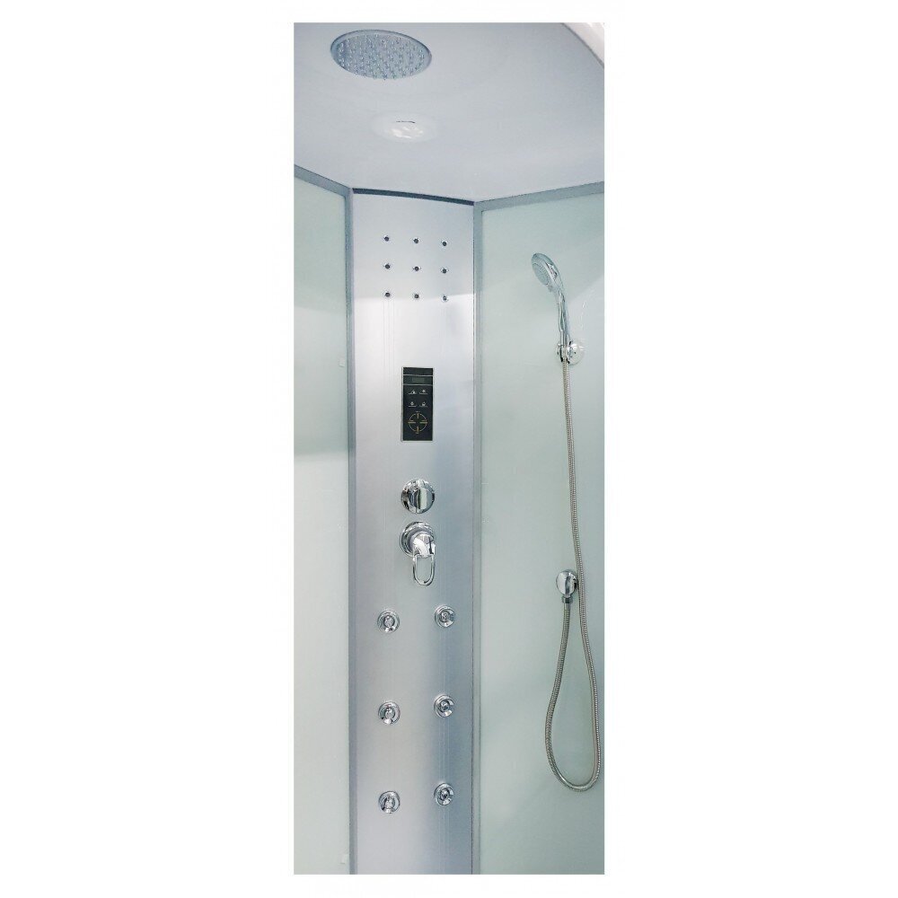 Masāžas dušas kabīne ANABEL4 white kreisās puses cena un informācija | Dušas kabīnes | 220.lv