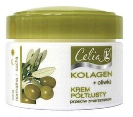 Омолаживающий полужирный крем для лица Celia Collagen Olive 50 мл цена и информация | Кремы для лица | 220.lv