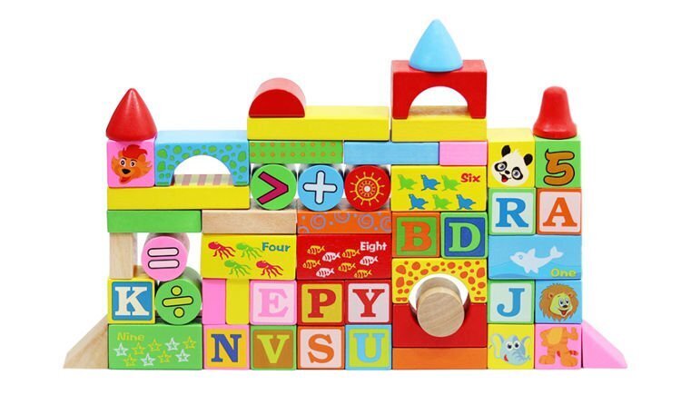Koka klucīšu kastīte 200 detaļas цена и информация | Rotaļlietas zīdaiņiem | 220.lv