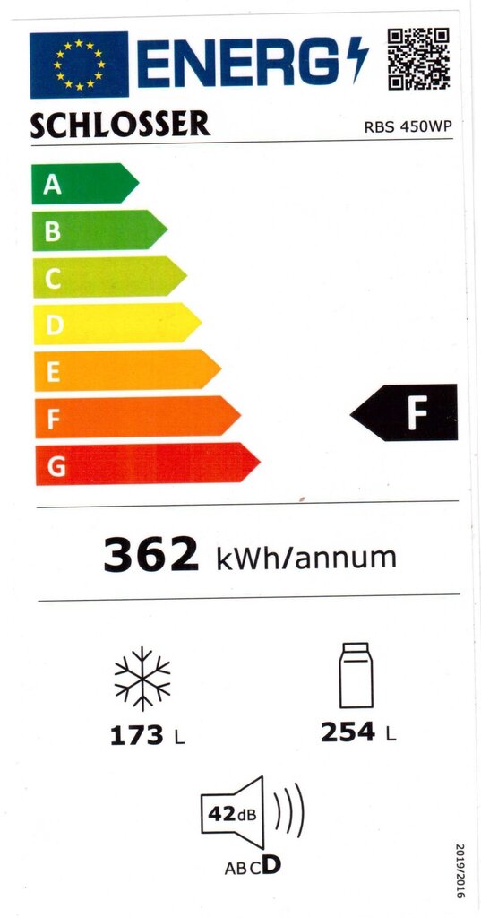 Schlosser RBS450WP cena un informācija | Ledusskapji | 220.lv
