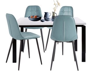 Комплект мебели для столовой Notio Living Silva / Lina, синий цена и информация | Комплекты мебели для столовой | 220.lv